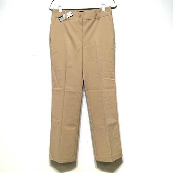 Talbots Pants - NWT Talbots Tan Heritage Straight Leg Trouser Pant